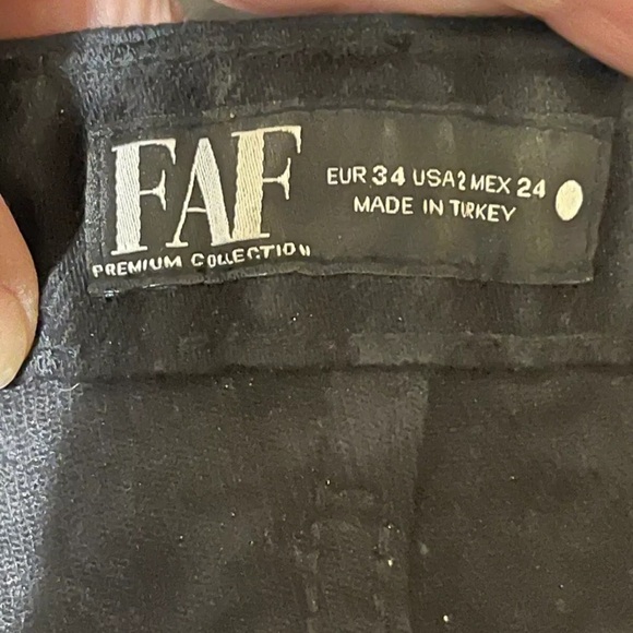 Black Denim Jeans FAF premium collection size 2 women’s - Picture 3 of 7